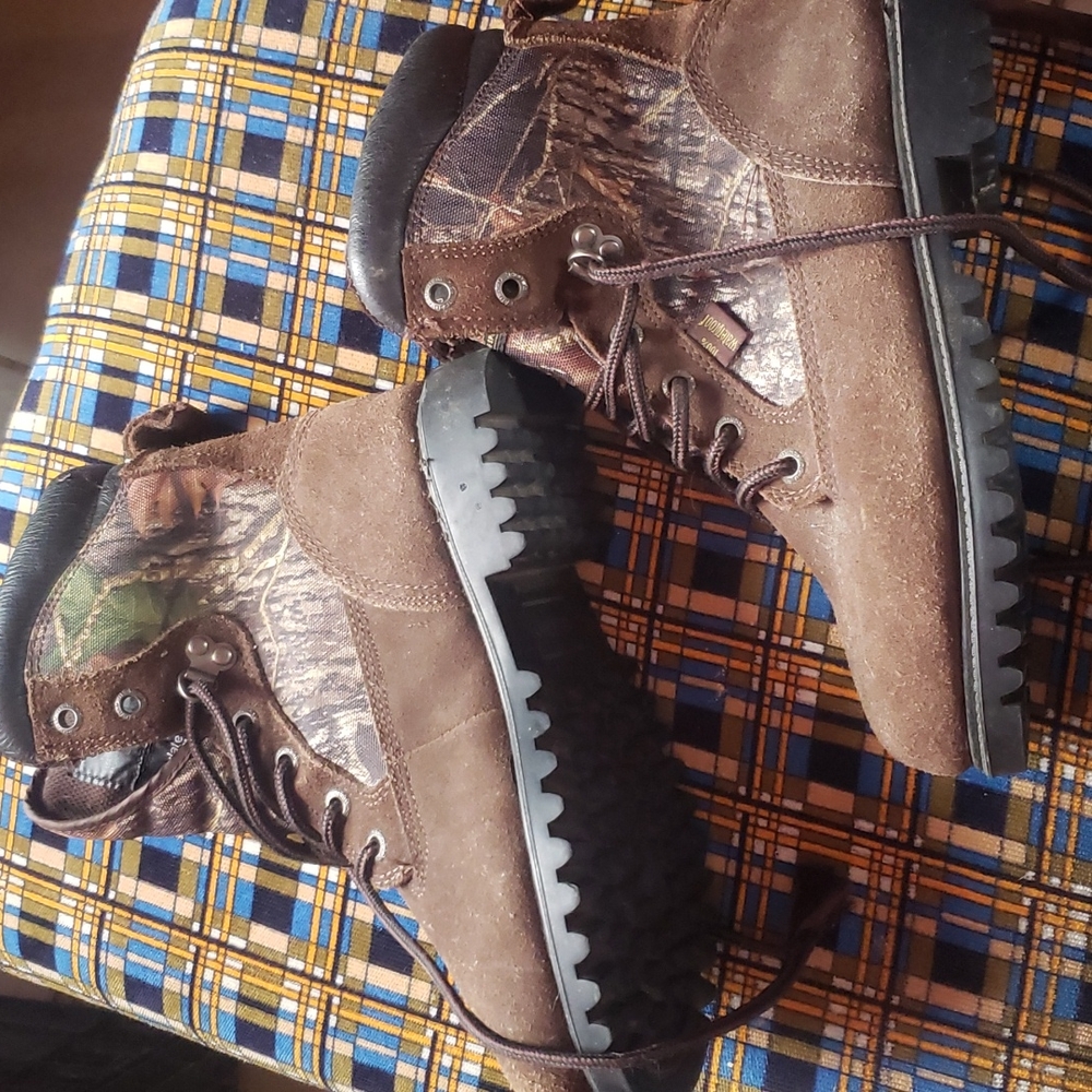 Redhead waterproof hunting camo winter boots  youth 5M lace up